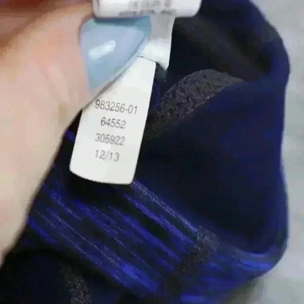 Athleta blue/black leggings/yoga pants Size L capri - Picture 14 of 14